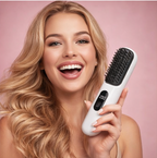 Cepillo Térmico Alisador 3-en-1 – Cabello Liso, Brillante y Sin Daño