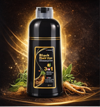 Champú Tinte Negro 3 en 1 – Cuidado Suave, Color Natural y Brillo Saludable
