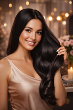 Champú Tinte Negro 3 en 1 – Cuidado Suave, Color Natural y Brillo Saludable