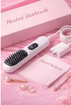 Cepillo Térmico Alisador 3-en-1 – Cabello Liso, Brillante y Sin Daño