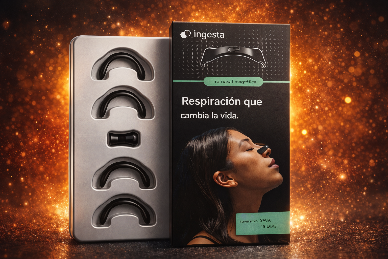 Tira Nasal Magnética Ingesta – Mejora tu respiración y duerme mejor